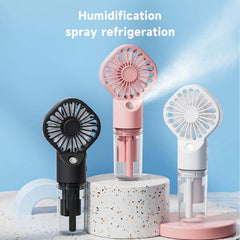 Humidification par pulvérisation à forte puissance, petit ventilateur à brume, chargement USB, ventilateur portable, ventilateur glacé et rafraîchissant, supplément d'eau