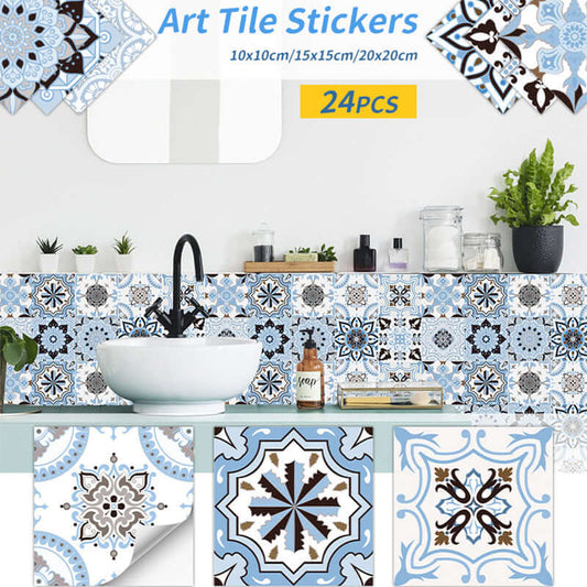 Art Tile Self-adhesive 3D Wall Sticker Kitchen Wallpaper