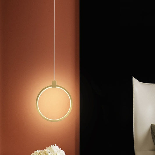 Fond de salon de chambre principale minimaliste moderne de luxe en cuivre clair