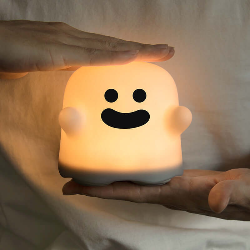 Silicone LED Touch Night Light - Bedside Lamp for Kids, Decor, Gifts & Halloween