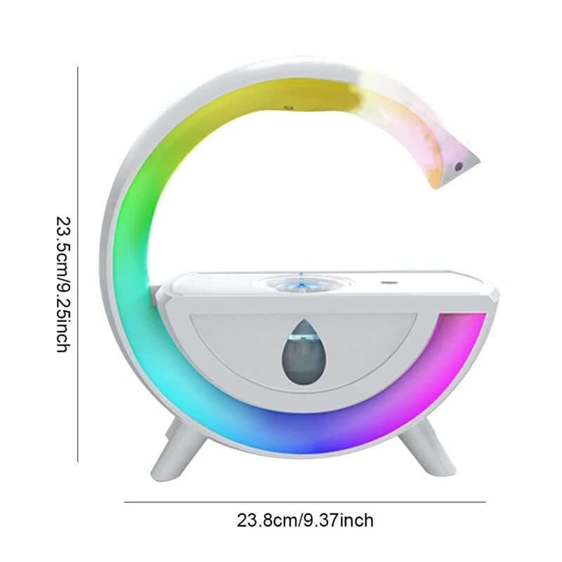 Pulvérisateur de gouttelettes d'eau RGB, humidificateur d'air Anti-gravité, veilleuse créative, diffuseur de brume pour la maison et le bureau, cadeau de noël, 350ml