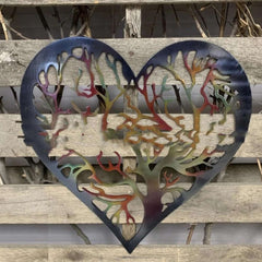 Heart Tree Wrought Iron Wall Hanging Decorations